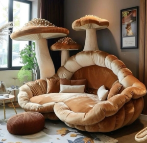 استفاده از طرح قارچ در دکوراسیون داخلی